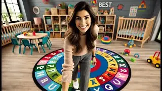 🌈 Topotdor Rainbow Round Kids Play Rug Alphabet Nursery Area Rug | Best Circle Alphabet Rug 🌈