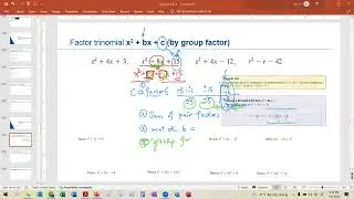 Algebra I - Factor x^2 + bx + c