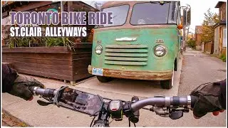 Toronto Bike  ride- St. Clair Avenue  &  Alleyways