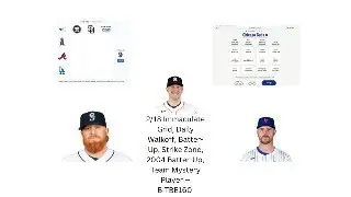2/18 Immacute Grid, Daily Walkoff, Batter-Up, Strike Zone, 2004 BU, Team Mystery Player -- BITBE160