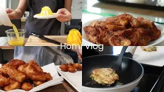 Homecooked Vlog 🌱 | Citrus Butter Noodles, Cabbage Pancake, Chicken Cutlet, Spicy Plantain Chips 🧈