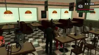 NPCs eating pizza simultaneously | The Well Stacked Pizza Co | GTA: San Andreas