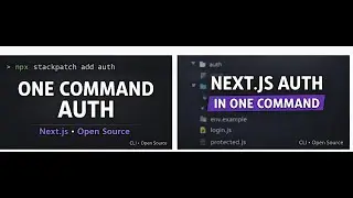 Add authentication to Next.js in one command (StackPatch CLI)