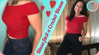 👚Blusa tejida a Crochet Moda Fácil y Barata💰 Ganchillo/Easy Crochet Summer Blouse/Cheap fashion