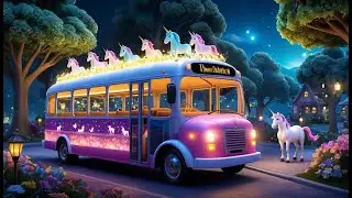 The Unicorns on the Bus | Magical Rhyme for Kids | Nursery Rhymes & Songs for Children