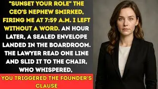 Boss Fired Me at 7:59 AM By 10 AM, I Triggered the Founder's Clause – and Everything Fell Apart