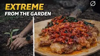 We Cooked EXTREME Spicy Crispy Pork in the Garden & Planted Banana Trees 🌶️🌱