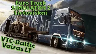 Euro Truck Simulator 2 - Baltic Vairas LT - Convoy - Lietuviškai.