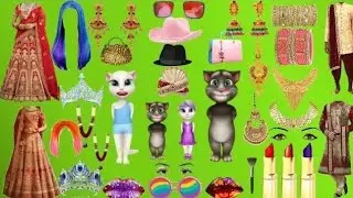 Talking Tom Billu Dulha ka funny mekeup comedy video 👜🐻🐟🐕&zwj;cartoon