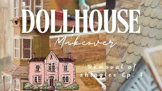 A Dollhouse Roof and a look how far this Miniature Makeover has come!