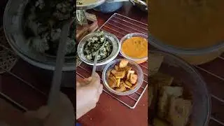 Today's lunch box/Tuesday lunch menu/ karakulambu, egg keerai, senaikilangu fry #jegalife #lunchmenu