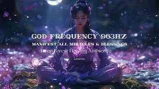 GOD FREQUENCY 963Hz | Manifest All Miracles & Blessings | Deep Forest Healing Ambience | Abundance