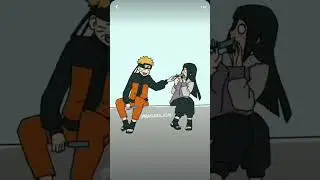 Sharing popsicle ice cream🥰 #naruhina #narutohinata
