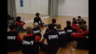 Legacy boys get a dance lesson from Rambert