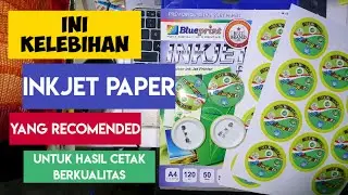 REVIEW KERTAS INKJET BluePrint untuk bahan PIN dan Gantungan Kunci