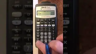 PVIFA Calculation on BA Plus calculator