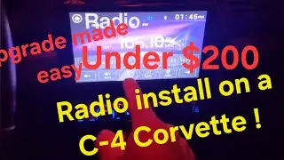 Corvette C-4 radio install and upgrade under $200 DIY