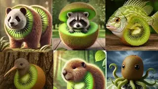 Kiwi fruit and animals video most beautiful video #cute #animalphotos #trending #cuteanimals 