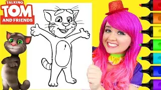 How To Color Talking Tom | Markers