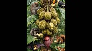 The Ultimate Botanical Miracle A Banana Tree Bearing Powerful King Durians! 🍌➡️🍈✨