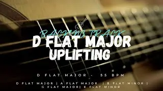 Uplifting Guitar Track in D Flat major | 55 bpm | Guitar Bass Piano Drums | Clean Guitar