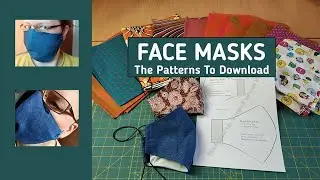 DIY Face Mask | Pattern To Download for Kids And Adults | Sewing and paternmaking