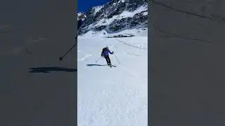 Skiing L&ouml;tschenl&uuml;cke #skitouring #freeride  #switzerland