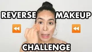 DOING MY MAKEUP IN REVERSE | Jessica Melgoza