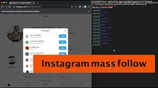 Instagram auto mass follow for free. Get more Instagram followers