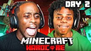 KAI X SPEED MINECRAFT MARATHON BEATING ALL BOSSES *HARDCORE* DAY 2 PART 1