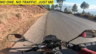 SOLO Motorcycle Ride on the Loneliest Winter Road | Murree to Kashmir | Extreme Cold Adventure