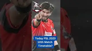 PSL 8 2023 Today Match timetable #shorts #youtubeshorts #psl2023