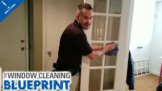 How to Clean French Pane Windows with Surgical Towels and Microfibers.