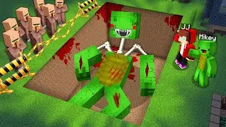JJ and Mikey Found Scary Buried Mikey's Body In Minecraft survive (Maizen)