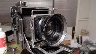 Graflex Speed graphic part 4 Putting on a lens