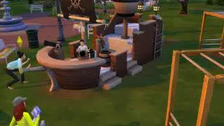Sims 4 Pirate ship  jungle gym