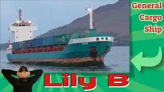 General Cargo Container Ship - Lily B arrives at the seaport #warrenpoint