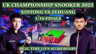 Zhao Xintong vs Long Zehuang Live Scores | UK Championship Snooker 2025 1/16-Finals