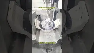 Close-up of high-precision 5-axis CNC machine processing. #cnc  #cncmachining #machine #5axis #fyp