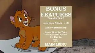 Disney Pixar Oliver & Company 2011 DVD Menu Walkthrough