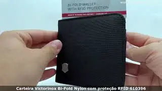 Carteira Victorinox Bi Fold Nylon com prote&ccedil;&atilde;o RFID 610396
