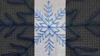 Snowflake hand embroidery | magic of hands