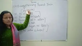 Video No.2, USE of form of BE(is,am,are) in ordinary Present Tense and additional information.