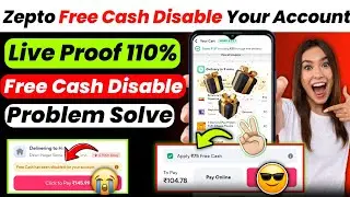 Zepto free cash disabled for your account | Zepto Free Cash 🤑