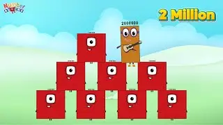 NUMBERBLOCKS TEN GIANT NUMBER ADDITION | LEARN TO ADD COUNT AND READ BIG NUMBERS | COLORART_ID
