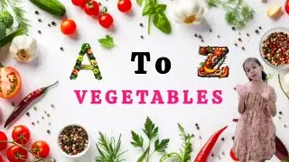 Let's learn A to Z vegetable 🥒🍅name with creative miyu| vegetable names for kids | alphabet vegies |