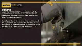 TOUGHWIRE&trade; SQUARELOCK&trade; Installation Instructions