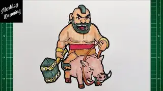 How to Draw Hog Rider - Clash Royale