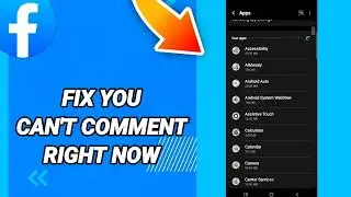 How to fix you can't comment right now On Facebook
