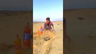 Extracting drinks 🍺 in desert 🌵 #survival #outdoors #desert #camping